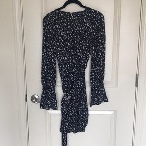 Ellen Tracy Starry Night Shift Dress with Belt